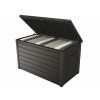 Záhradný úložný box RIO 870L tmavosivý