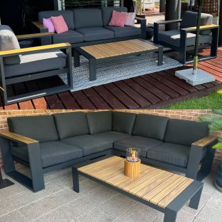 séria RUBY je obľúbená vďaka modernému hranatému dizajnu. Podrúčky a stolové dosky sú z dekoru, ktorý vyzerá ako drevo,...